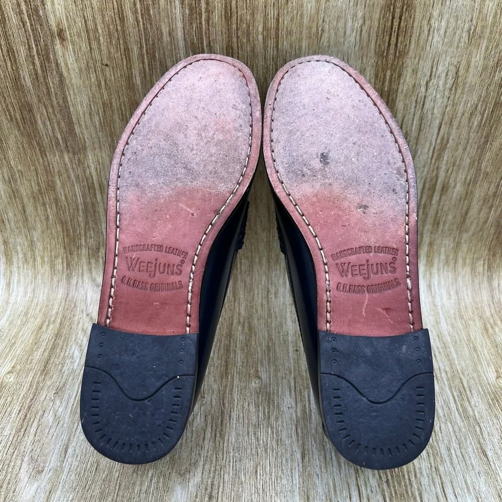 G.H. Bass Weejuns Whitney Loafers Women's Size 6.5 Navy Blue Penny Slip On